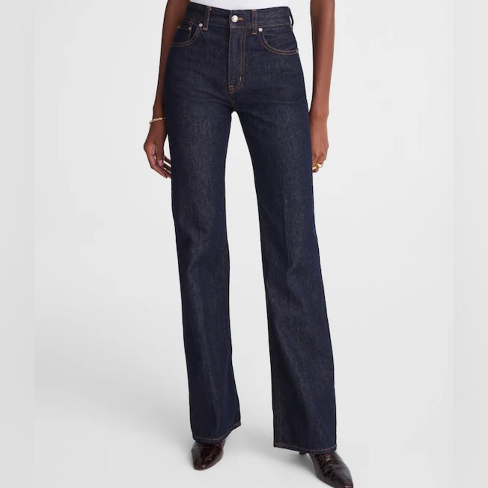 Madewell Dark Indigo Wide-Leg Jeans